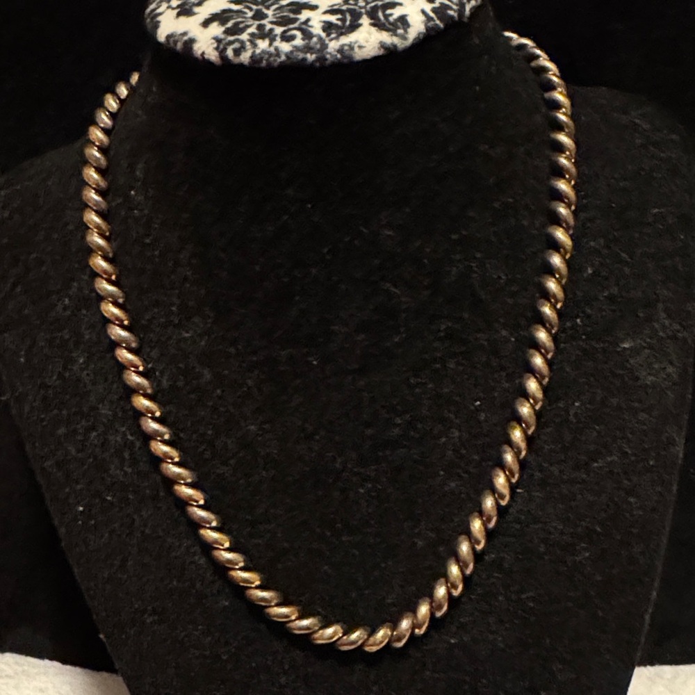 925 Sterling Silver Italy San Marco Chain Necklace